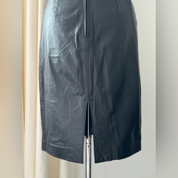 Women’s vintage The LERTHER RANCH LE RANCH DU CUIR leather skirt - Picture 7 of 16